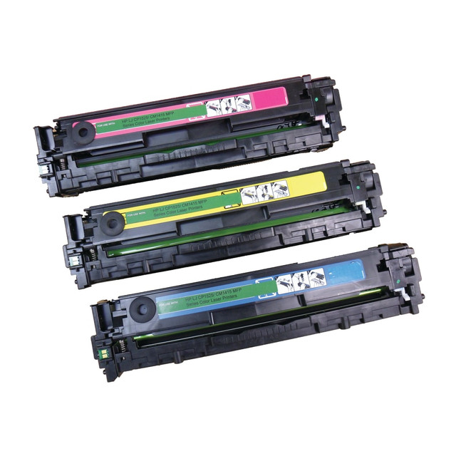 IMAGE PROJECTIONS WEST, INC. IPW 54T-371-ODP  Preserve Remanufactured Cyan; Magenta; Yellow Toner Cartridge Replacement For HP 128AA, CF371AM, Pack Of 3, 54T-371-ODP