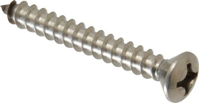 Value Collection R63646322 Sheet Metal Screw: #12, Oval Head, Phillips