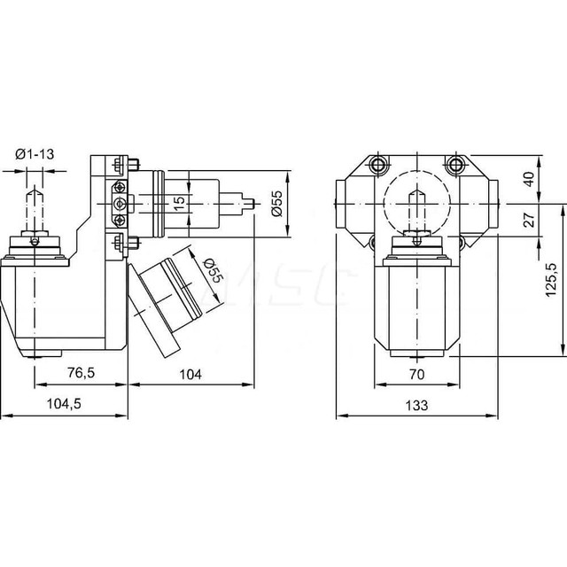 Exsys-Eppinger 7.074.480 Turret & VDI Tool Holders; Maximum Cutting Tool Size (Inch): 1/2 ; Clamping System: ER20