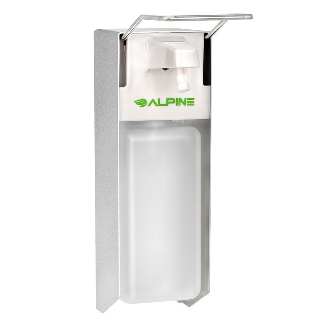 ADIR CORP. Alpine 4322  Wall-Mount Hand Sanitizer Dispensers, 13inH x 4inW x 9inD, Stainless Steel, Set Of 2 Dispensers