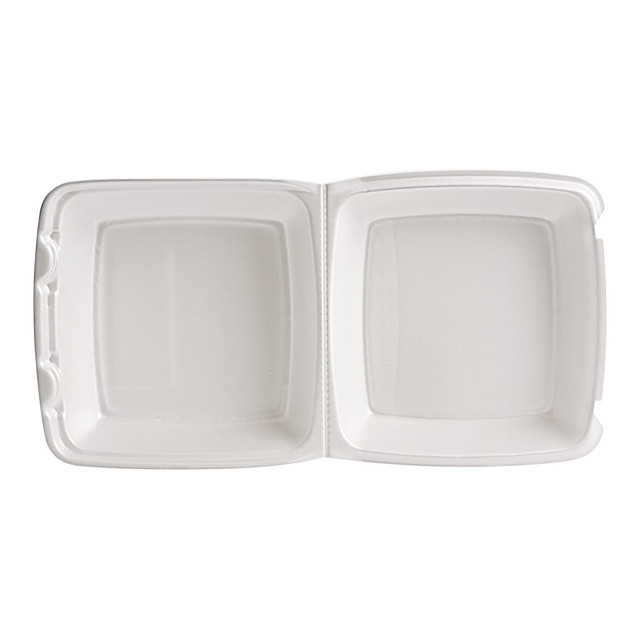 DATA ACCESSORIES CORP. 85HT1 Dart Carryout Food Containers, 1 Compartment, 3 1/4in x 8 3/8in x 7 7/8in, White, Pack Of 200