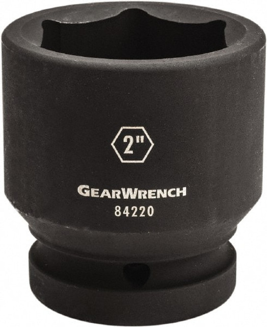 GEARWRENCH 84246 Impact Socket: 1" Drive, 4-1/2" Socket, Hex Drive