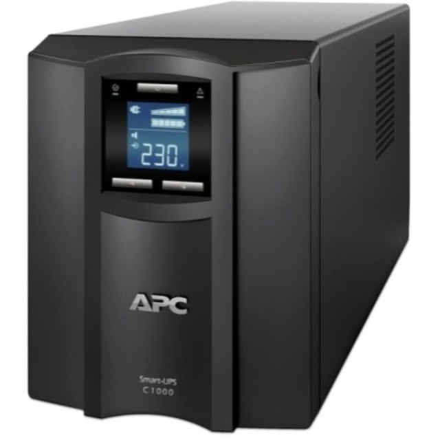 AMERICAN POWER CONVERSION CORP APC SMC1000I  by Schneider Electric Smart-UPS C 1000VA LCD 230V - Tower - 3 Hour Recharge - 6.10 Minute Stand-by - 230 V AC Input - 230 V AC Output - Sine Wave - Serial Port - USB - 2 x IEC Jumper, 8 x IEC 60320 C13 - 1