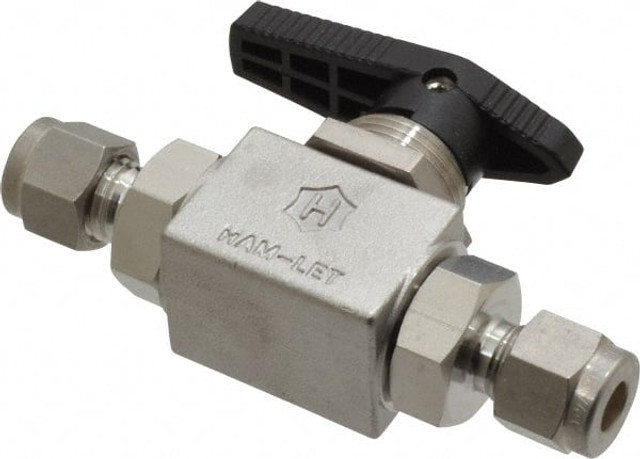 Ham-Let 3201087 2-Way Manual Ball Valve: 1/4" Pipe