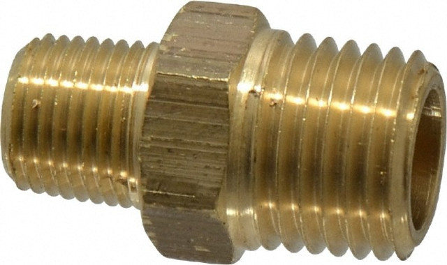 CerroBrass P-123A-BA Industrial Pipe Hex Plug: 1/4 x 1/8" Male Thread, MNPTF