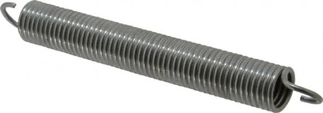 Gardner Spring V35C Extension Spring: 0.96" OD, 51.56 lb Max Load, 11.74" Extended Length, 0.1205" Wire Dia