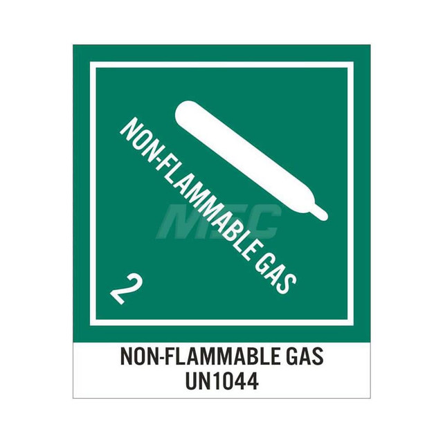 AccuformNMC Non-Flammable - Gas 2 - Non-Flammable Gas - Un1044 Shipping Label UN1044AL