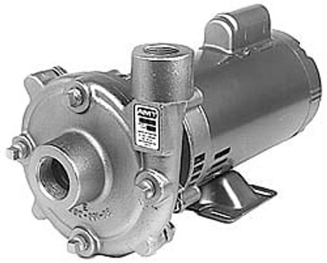 American Machine & Tool 4893-999-98 AC Straight Pump: 115/230V, 1/2 hp, 1 Phase, Stainless Steel Housing, Stainless Steel Impeller