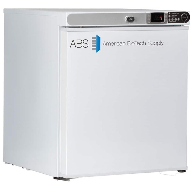 American BioTech Supply ABTHCUCFS0104LH Laboratory Refrigerator: 1 cu ft Capacity, 1 to 10 ° C, 17-1/4" OAW, 19-1/4" OAD, 21-1/4" OAH