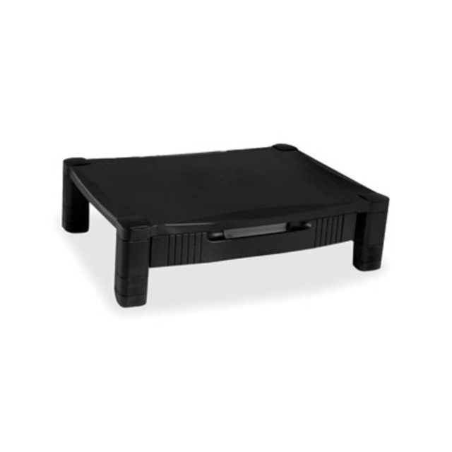 KANTEK INC. MS420 Kantek Adjustable Standard Monitor Stand with Drawer - 60 lb Load Capacity - Black