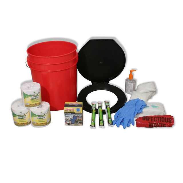 READY AMERICA 71641 4-10 Person Lockdown Toilet Emergency Kit READY AMERICA 71641 4-10 Person Lockdown Toilet Emergency Kit
