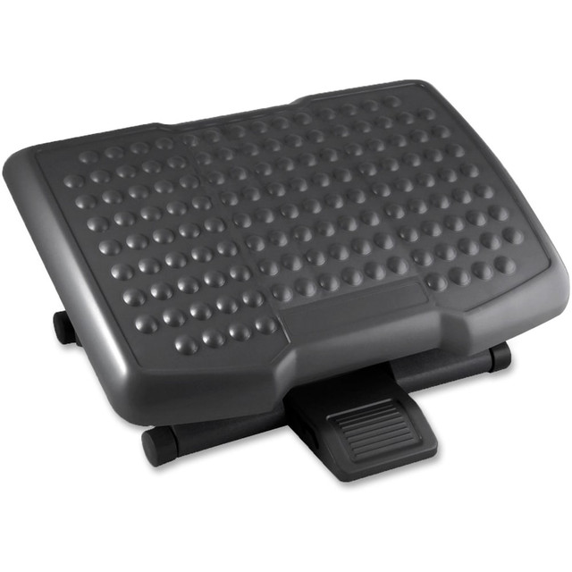SP RICHARDS 12818 Lorell Adjustable-Height Footrest - 4in - 6.50in Adjustable Height - Black - 1 Each