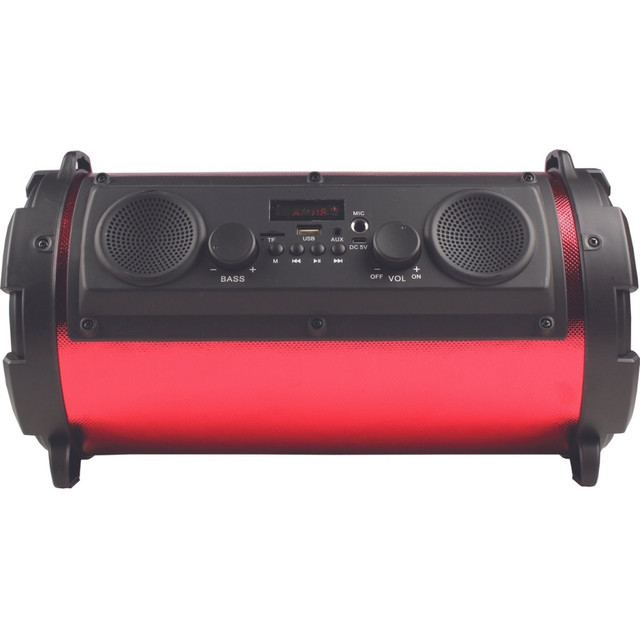 SUPERSONIC INC. IQ-1525BT-RD IQ Sound IQ-1525BT Portable Bluetooth Speaker System - 16 W RMS - Red - 100 Hz to 20 kHz - Battery Rechargeable - USB