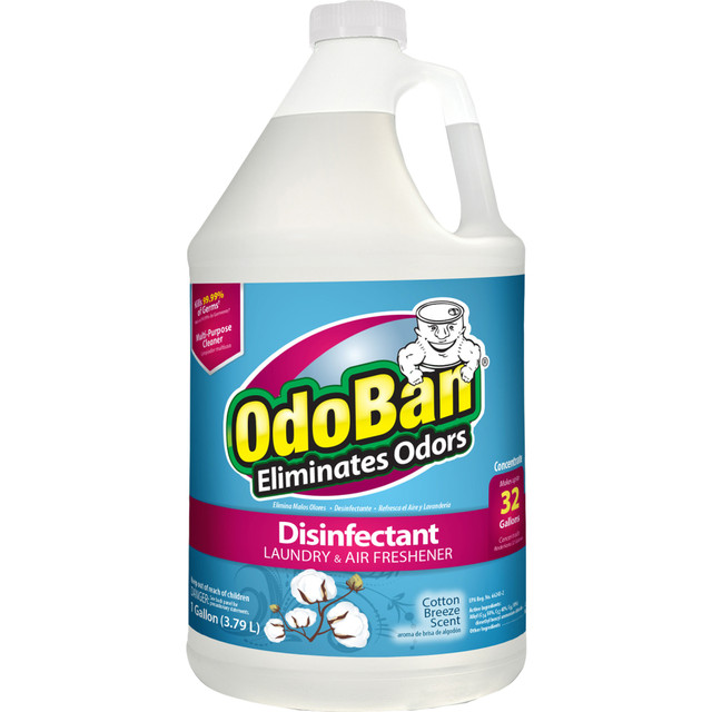 CLEAN CONTROL CORPORATION 911801-G4 OdoBan Odor Eliminator Disinfectant Concentrate, Cotton Breeze Scent, 128 Oz Bottle CLEAN CONTROL CORPORATION 911801-G4 OdoBan Odor Eliminator Disinfectant Concentrate, Cotton Breeze Scent, 128 Oz Bottle