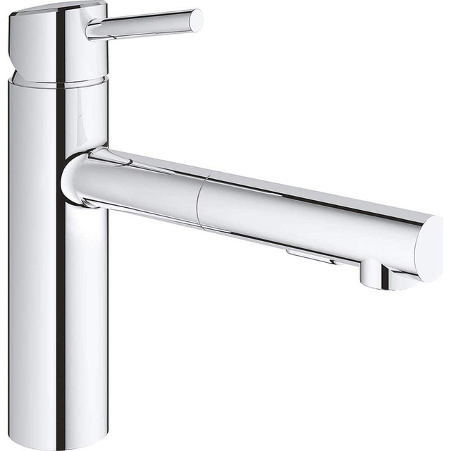 Grohe 31453001 Kitchen & Bar Faucets; Type: Pull Out ; Style: Contemporary; Modern; Transitional ; Mount: Deck ; Design: One Handle ; Handle Type: Lever ; Spout Type: Pullout