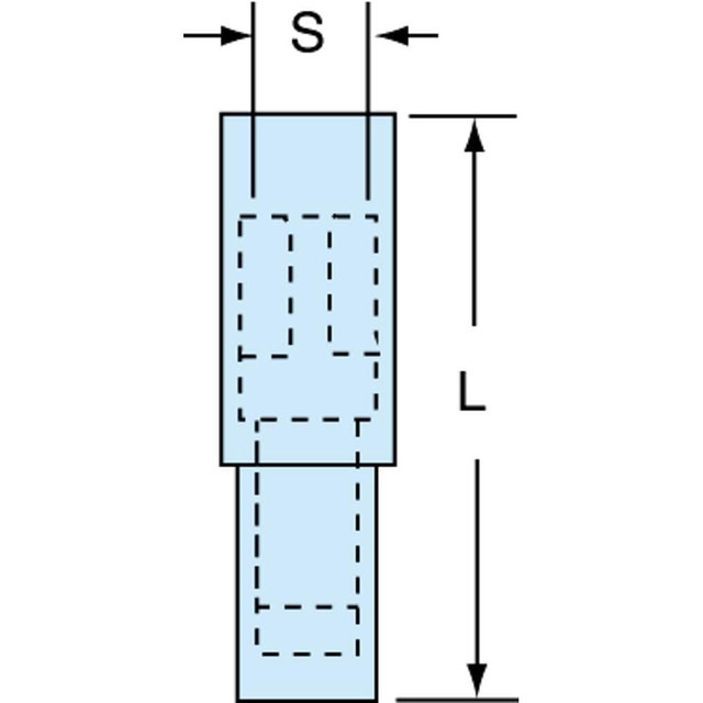 3M 7010397997 16 to 14 AWG Crimp Bullet Connector