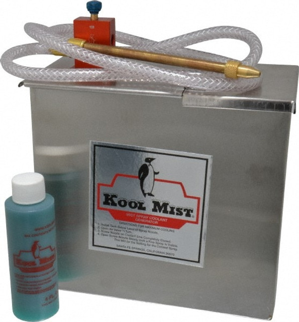 Kool Mist 100 N-STR. Tank Mist Coolant System: 4.9 gal Stainless Steel Tank, 1 Outlet