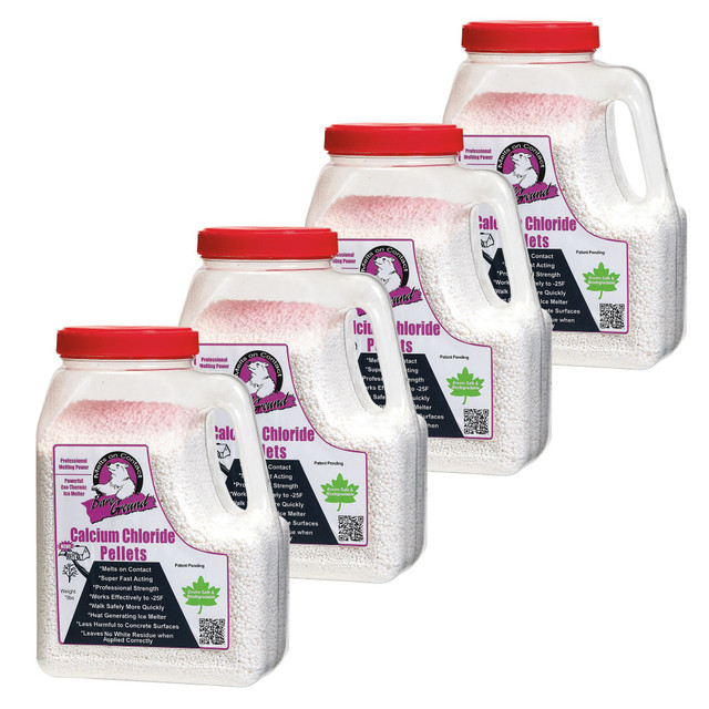 When winter rolls around, ice and snow will cover much of your property. Use these heat-producing pellets to melt away ice and snow without damaging steel or concrete surfaces or equipment underneath.  Helps provide heat to melt ice and snow. Works on ice and snow down to -67 deg.F.  Provides reduction in harmful runoff to prevent contamination of groundwater. Also designed to prevent damage to concrete and steel surfaces.