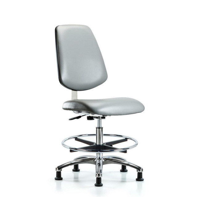 Blue Ridge Ergonomics MSC40388 Task Chair: Vinyl, Sterling