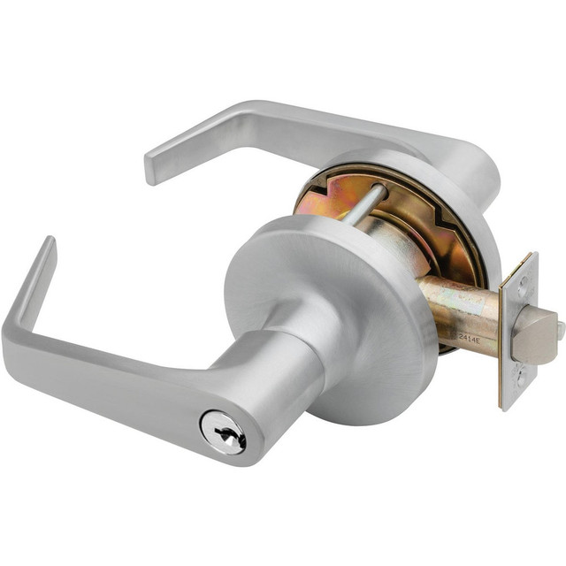 Falcon T411CP6D D 626 Lever Locksets; Lockset Type: Entrance ; Key Type: Keyed Different ; Back Set: 2-3/4 (Inch); Cylinder Type: Key in Lever Cylinder ; Material: Metal ; Door Thickness: 1-3/4 to 2-1/4