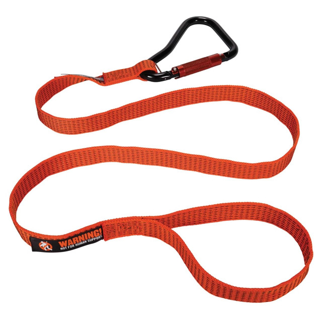 ERGODYNE CORPORATION 19148 Ergodyne Squids 3148 Tool Lanyard With XL Carabiner And Loop, 76in, Orange