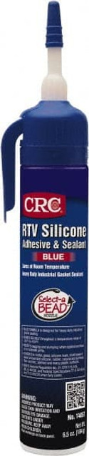 CRC 1004791 Elastic Sealant: 8 oz Tube, Blue, RTV Silicone