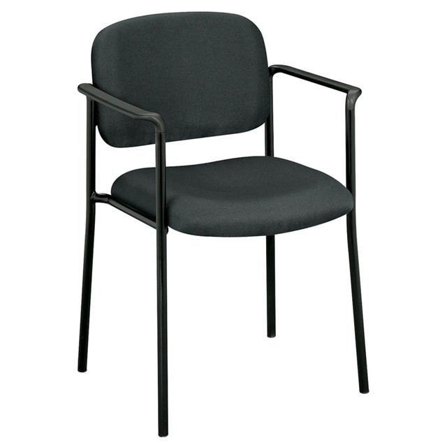 HNI CORPORATION VL616VA19 HON Scatter Stacking Guest Chair, Fixed Arms, Fabric, Charcoal/Black HNI CORPORATION VL616VA19 HON Scatter Stacking Guest Chair, Fixed Arms, Fabric, Charcoal/Black