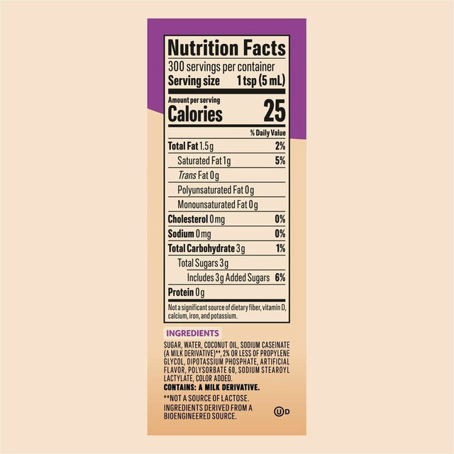 Nestle Professional Coffee mate 13799 Coffee mate Sweetened Original Liquid Creamer Pump Bottle - Gluten-Free