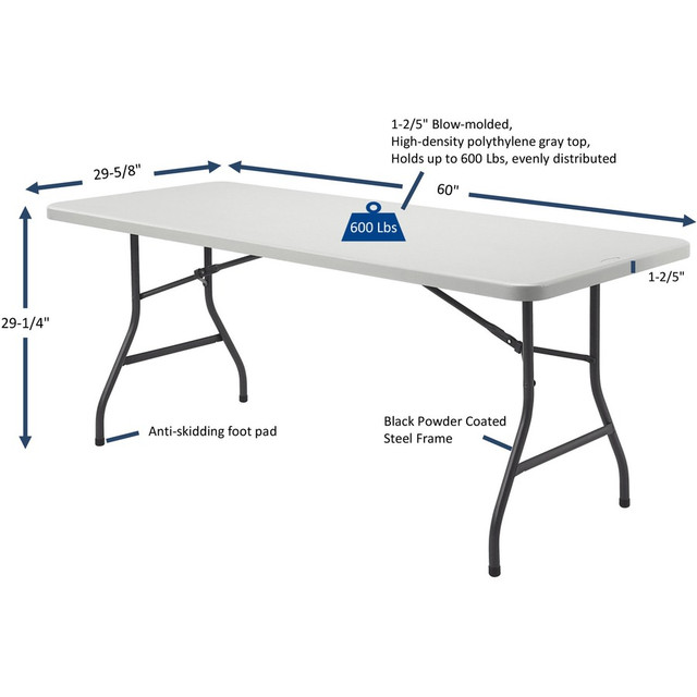 Lorell 66656 Lorell Ultra-Lite Banquet Table Lorell 66656 Lorell Ultra-Lite Banquet Table