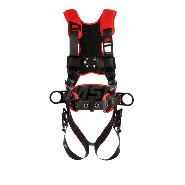 DBI-SALA 7012816620 Fall Protection Harnesses: 420 Lb, Construction Style, Size 2X-Large, For Positioning, Polyester, Back & Side