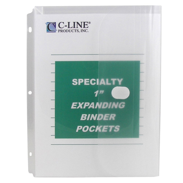 C-LINE PRODUCTS, INC. CLI33747 C-Line Super Heavyweight Poly Binder Pockets, 8-1/2in x 11in, Clear, Pack Of 10 Pockets C-LINE PRODUCTS, INC. CLI33747 C-Line Super Heavyweight Poly Binder Pockets, 8-1/2in x 11in, Clear, Pack Of 10 Pockets
