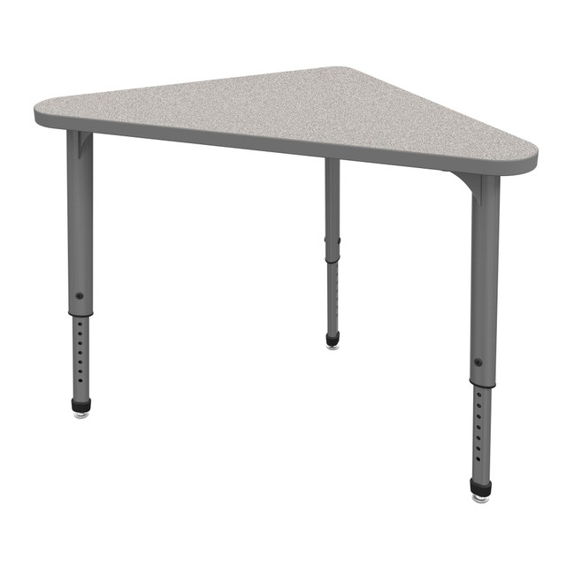 MARCO GROUP, INC. 38-2272-78-GRY Marco Group Apex Series Adjustable Triangle 41inW Student Desk, Gray Nebula/Gray