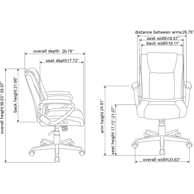 Lorell SOHO 81801 SOHO igh-back Office Chair