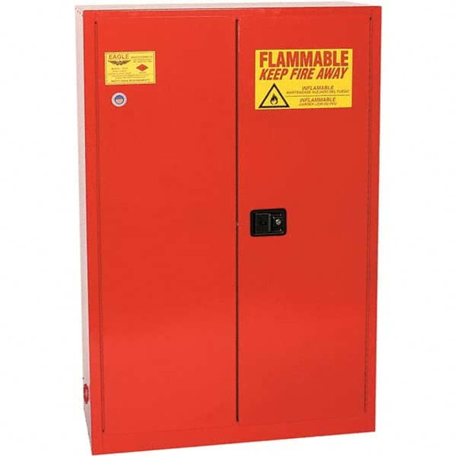 Eagle PI45X Standard Cabinet:  Sliding,  5 Shelf,  Red