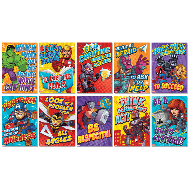 C R GIBSON EU-847094 Eureka Marvel Motivational Poster Bulletin Board Set C R GIBSON EU-847094 Eureka Marvel Motivational Poster Bulletin Board Set
