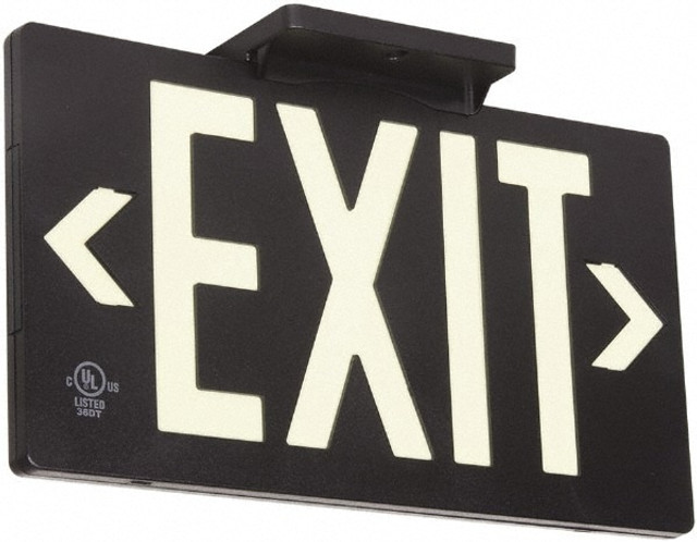 AccuformNMC 7060100B Fire & Exit Signs; Type: Exit Sign; Exit ; Legend: Exit ; Message or Graphic: Message & Graphic ; Material: Plastic ; Language: English ; Viewing Points: Single-View