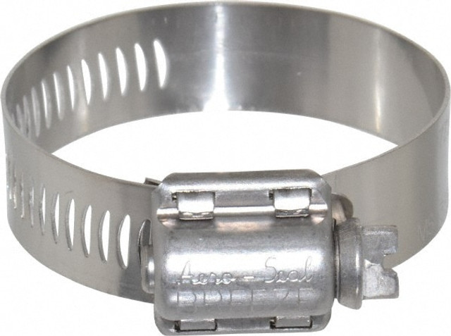 IDEAL TRIDON 632024102 Worm Gear Clamp: SAE 24, 1-1/16 to 2" Dia, Stainless Steel Band