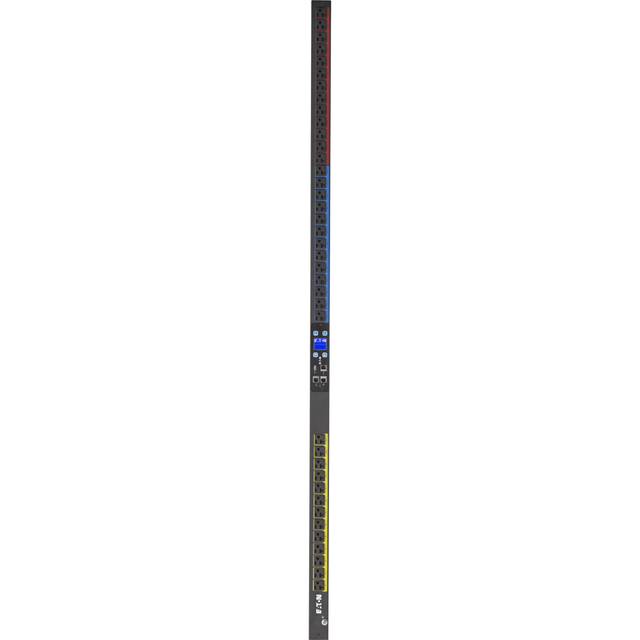 EATON ELECTRICAL INC EMI309-10 Eaton Metered Input rack PDU, 0U, L21-20P input, 5.76 kW max, 120/208V, 16A, 10 ft cord, Three-phase, Outlets: (39) 5-20R - NEMA L21-20P - 39 x NEMA 5-20R - 120 V AC, 230 V AC - 5760 W - Network (RJ-45) - 40U - Rack-mou