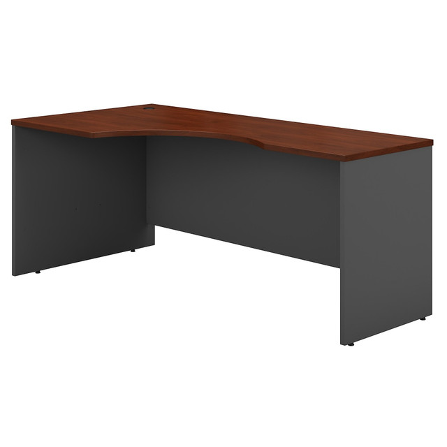 BUSH INDUSTRIES INC. WC24432 Bush Business Furniture Components 72inW Corner Left-Hand Computer Desk, Hansen Cherry/Graphite Gray, Standard Delivery