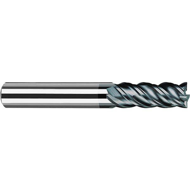 Fraisa P5836312 Square End Mill: 1/4" Dia, 5/8" LOC, 4 Flute, Solid Carbide