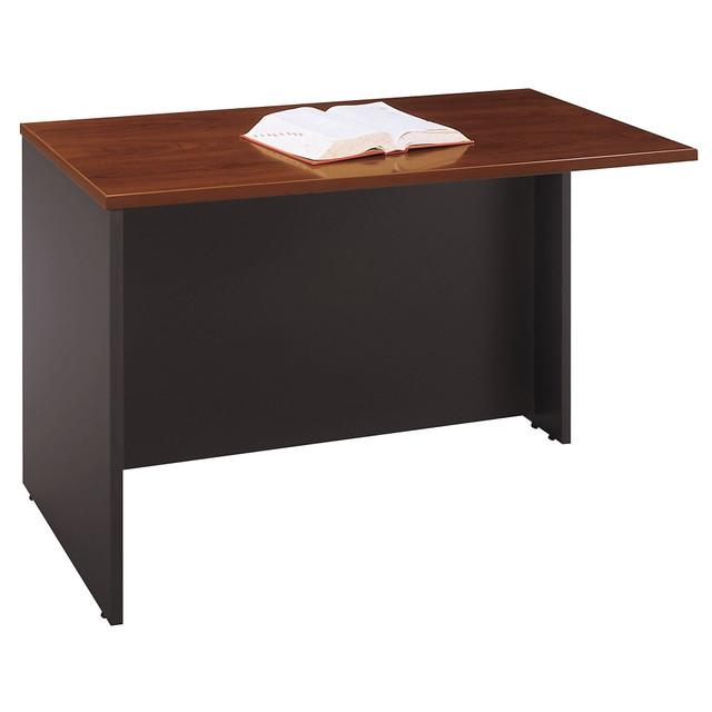BUSH INDUSTRIES INC. WC24424 Bush Business Furniture Components Return Bridge, 48inW, Hansen Cherry/Graphite Gray, Standard Delivery BUSH INDUSTRIES INC. WC24424 Bush Business Furniture Components Return Bridge, 48inW, Hansen Cherry/Graphite Gray, Standard Delivery