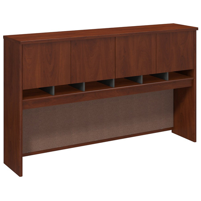 BUSH INDUSTRIES INC. WC24477K Bush Business Furniture Components 4 Door Hutch, 72inW, Hansen Cherry/Graphite Gray, Standard Delivery