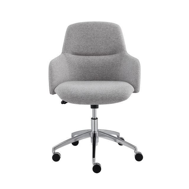 EURO STYLE, INC. 90560LTGRY Eurostyle Minna Commercial Office Chair, Light Gray/Silver