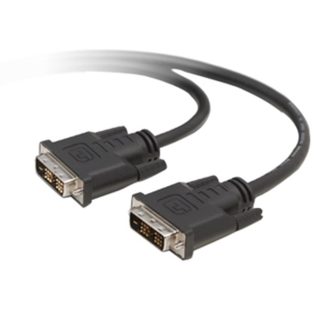 BELKIN, INC. F2E7171-03-TAA Belkin DVI-D DUAL LINK CABLE * DVI-D(M-DL)/(M-DL); 3ft - 2.95 ft DisplayPort/DVI Video Cable for Video Device - First End: 1 x DVI-D (Dual-Link) Male Digital Video - Second End: 1 x DVI-D (Dual-Link) Male Digital Video - S