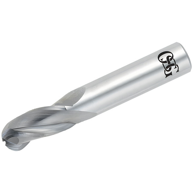 OSG 403-1562-BN Ball End Mill: 0.1562" Dia, 0.5625" LOC, 3 Flute, Solid Carbide