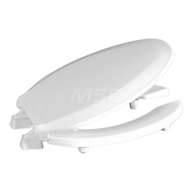 CENTOCO DSHL820STS-001 Toilet Seats; Type: Closed Front w/ Slow Close and Lift Off Hinge ; Style: Elongated ; Material: Plastic ; Color: White ; Outside Width: 14-3/16 (Inch); Inside Width: 0 (Inch)