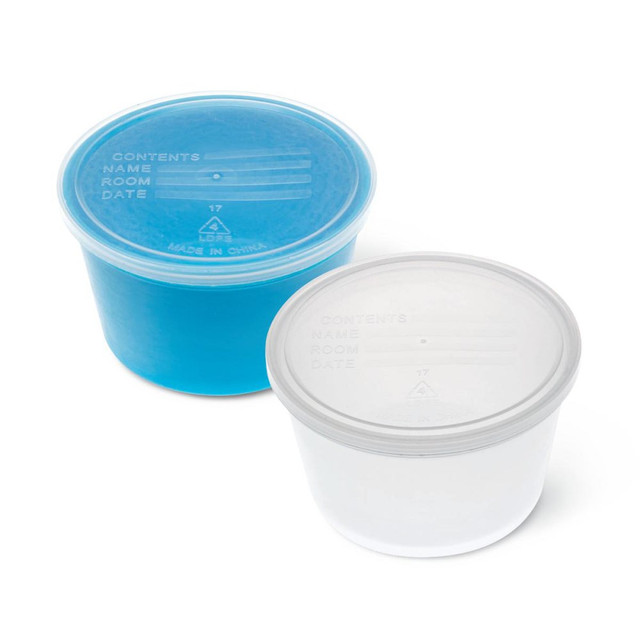 MEDLINE INDUSTRIES, INC. DYND70293 Medline Denture Containers, Aqua, Pack Of 250 MEDLINE INDUSTRIES, INC. DYND70293 Medline Denture Containers, Aqua, Pack Of 250