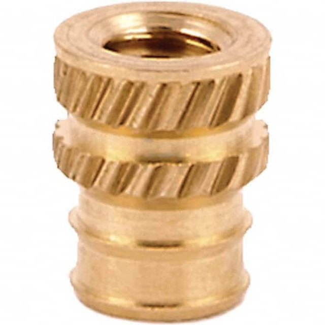 E-Z LOK DV-M25-TH Tapered Hole Threaded Inserts; Product Type: Double Vane ; System of Measurement: Metric ; Thread Size (mm): M2x0.4 ; Overall Length (Decimal Inch): 0.2190 ; Thread Size: M2x0.4 mm ; Insert Diameter (Decimal Inch): 0.1720