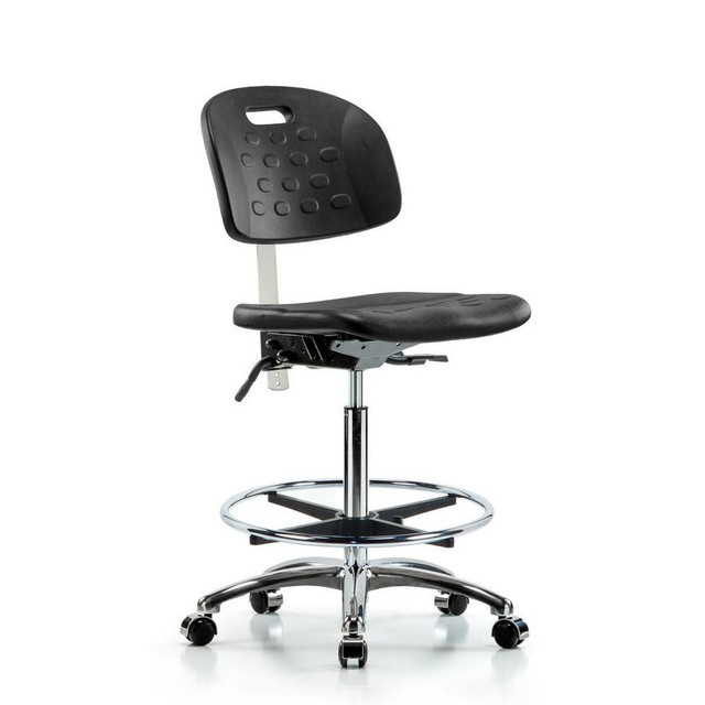 Blue Ridge Ergonomics MSC40043 Task Chair: Polyurethane, Black