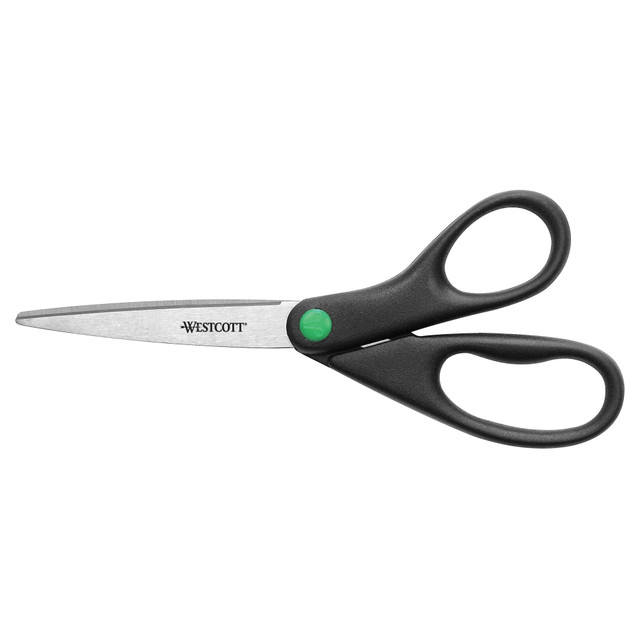 ACME UNITED CORPORATION 41418 Westcott KleenEarth 8in Scissors, 70% Recycled, Pointed, Black